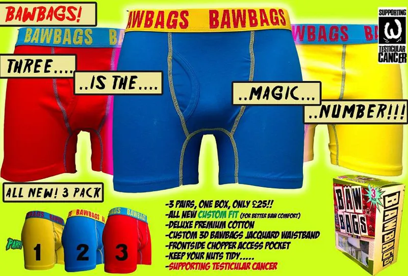 Bawbags 3 Pack Neon Mens Boxer Shorts